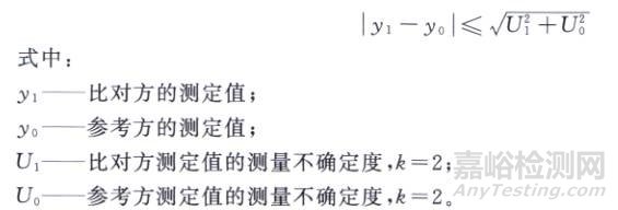 人員比對、方法比對、設(shè)備比對結(jié)果評價